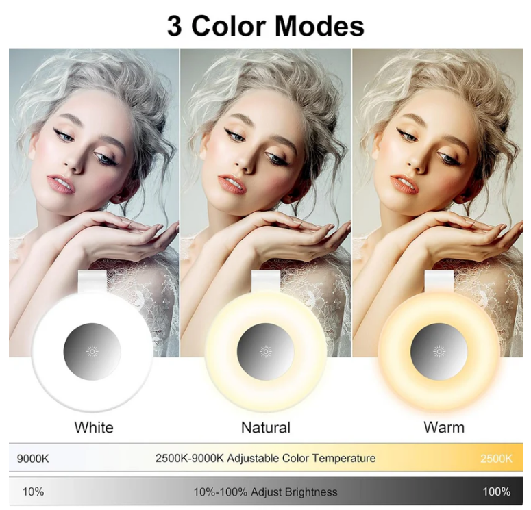 Magnetic Wireless LED Ring Light